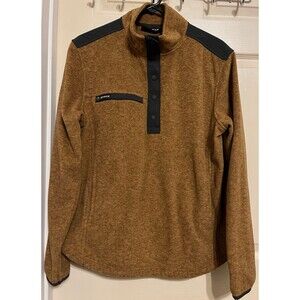 Dri-Duck Pullover Shirt Jacket Womens L Brown Fleece Cabincore Gorpcore Sierra